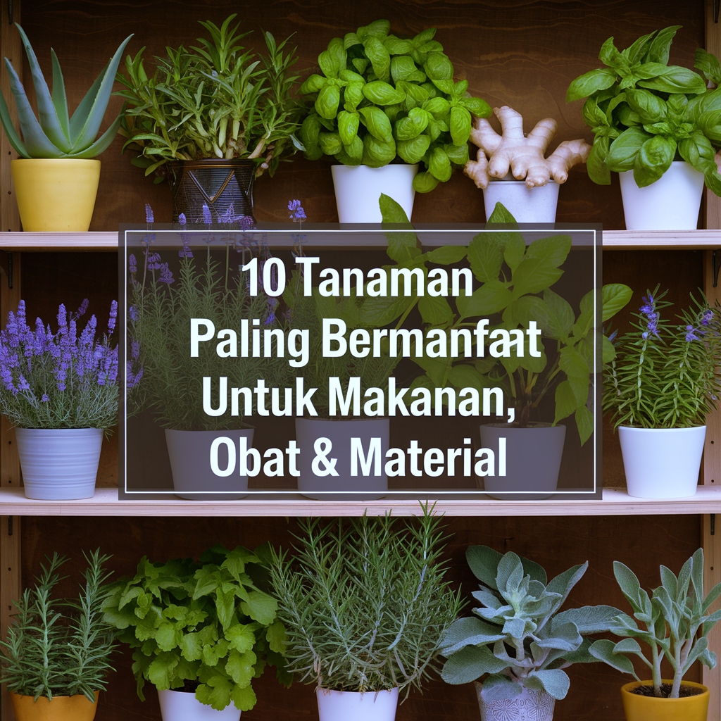 10 Tanaman Paling Bermanfaat untuk Makanan, Obat & Material