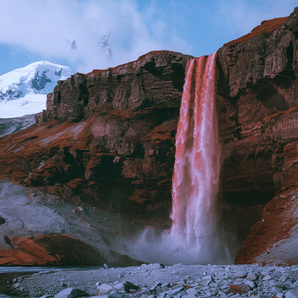 Air Terjun Darah, Antartika