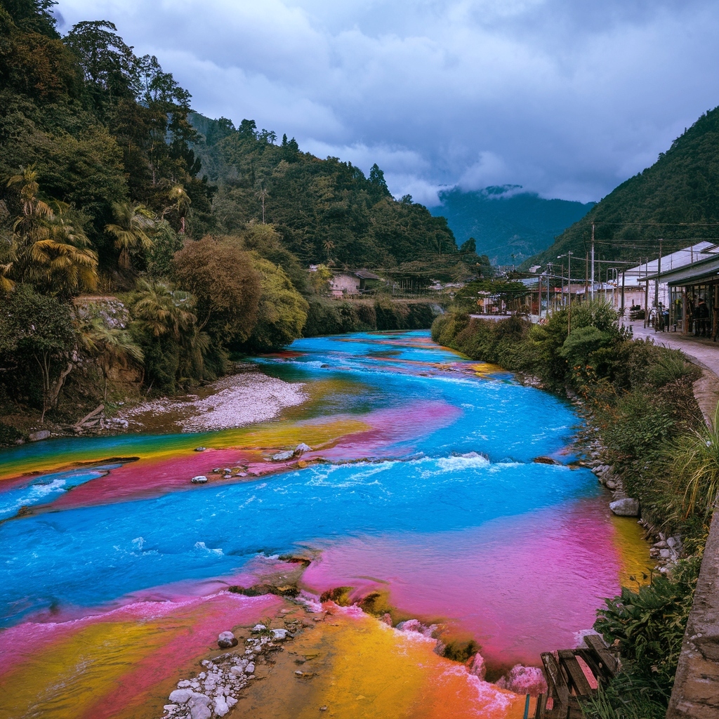 Caño Cristales 'Pelangi Cair', Kolombia