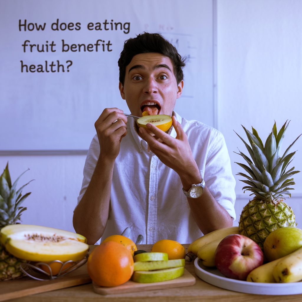 How does eating fruit benefit heart health?