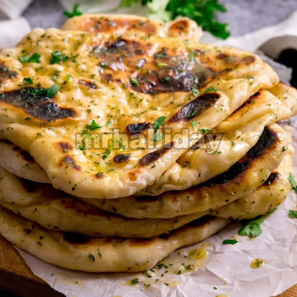 Butter Garlic Naan- Roti lezat dari India